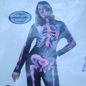 Skeleton COSTUME - BLACK LIGHT responsive Cosplay Rave Festival
